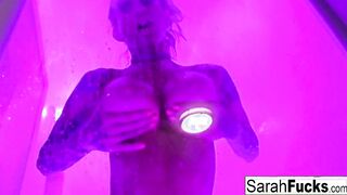 Artistic soak masturbation with bad booty inked cougar!