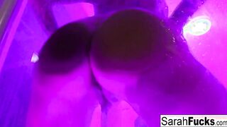 Artistic soak masturbation with bad booty inked cougar!