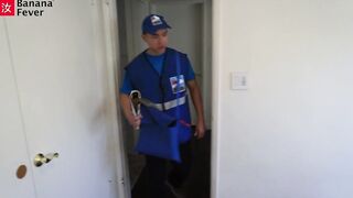 Unemployed Blonde Hoe Gets Offers By Banging oriental Mailman -