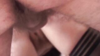 Mature man with toy into pussy and cougar sucks his dick