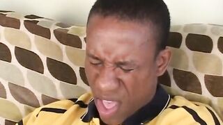 African stud creams eastern twat after getting BLOWJOB and fucking
