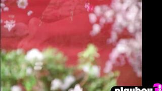 Bug jugs Latin cougar Karin Taylor posed totally nude after
