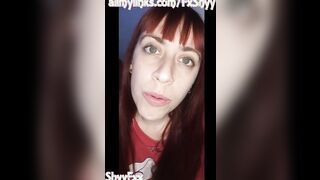 ShyyFxx JOI nasty red head touchs herself and and cum for you