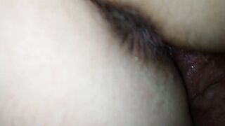 Cum on her butt