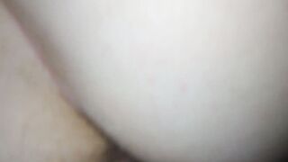 Nailed her twat and cum on her foot