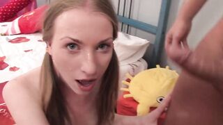 Insane throated and humiliated! 18YO 19 year old hoe can't handle