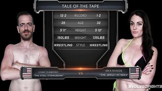 Sex Wrestling Aria Khaide Vs Chad Diamond With Loser Banged!