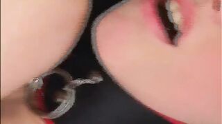Sensational Anal with 19 Yo Goddess Kerry Cherry wearing glasses