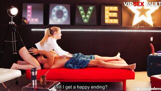 VIP SEX VAULT - Goddess Blondes Engage Inside Hard Foursome Screwed