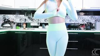 STELLA CARDO DANCING STREAPTEASE ON KITCHEN