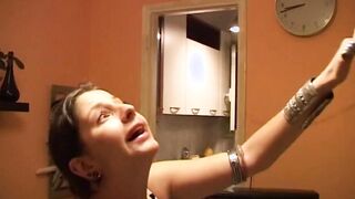 Inked Fulvia craves penis