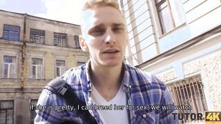 TUTOR4K. Older pretends to be tutor but dude discovers truth