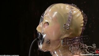 Blond and black slaves tormented