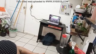 Older Cougar Cleaning Her Room three