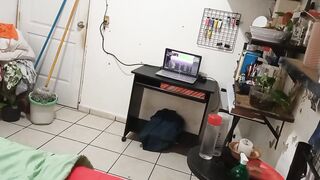Older Cougar Cleaning Her Room three