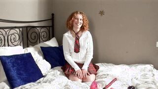 kinky tinder sexdate with red head 18 yo student- fisting
