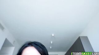 Stud letting this Bombshell big titted Bae performance her dick blowing