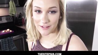 Long titted and long booty Blonde PAWG teenagers Step-sister Daisy