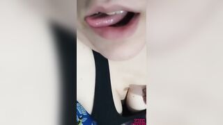 Smoking relaxed on the couch