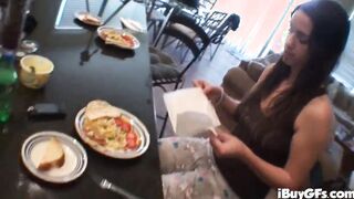 Ball sucking off 18 yo hoe chews gum off sack