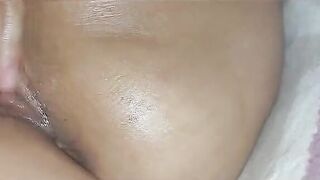 Long Vibrator into mom twat squirt