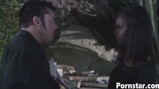 Turned On Ebony Pornstar Marie Luv Screwed Outside