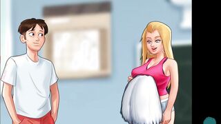 SUMMERTIME SAGA #46 • Cheerleader comparing their voluptous tits