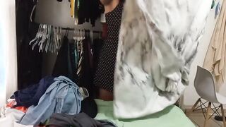 Older Cougar Cleaning Her Room four