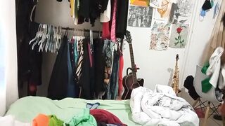 Older Cougar Cleaning Her Room four