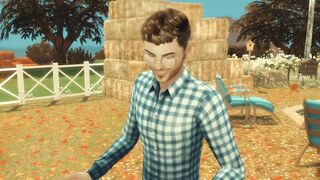 Sims four. Merry Farmers. Part three - Impudent next door