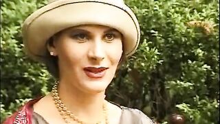 Noble bitch breaks taboo and does it herselfe outside