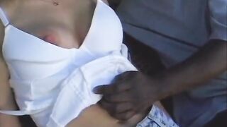 Well-stuffed african man navigates the windward passage Hot