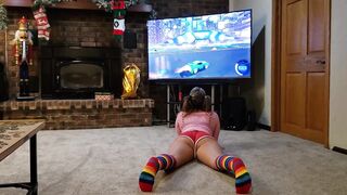 Stepfather tricks 19 year old daughter in sex on Christmas Eve