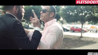 XXXShades - British Bombshell Tina Kay Bombshell Three-Way and Double Penetration - LETSDOEIT