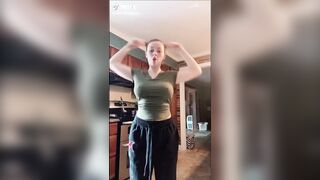 Tiktok (40) - Braless amateur flashes huge tits seethrough