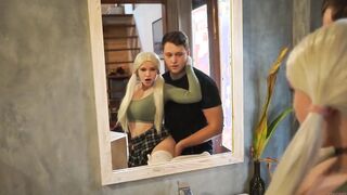 Blown on a dare and was fuck rough by a young blonde