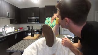Lusty Step Son Licks My Sweet Sweaty Nylon Soles! (FULL