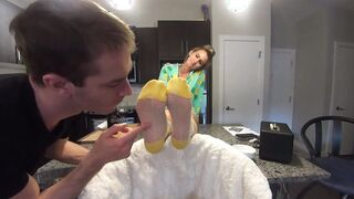 Lusty Step Son Licks My Sweet Sweaty Nylon Soles! (FULL
