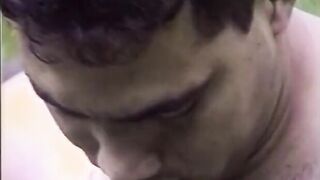 Sunburnt stud get his booty fuck by another dude after their lover