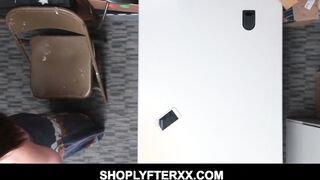 Dark Hair sexy hispanic 19 yo shoplyfter Avi Love Blows Penis and