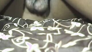 Olive skin t-girl gets her butt fuck by african stud