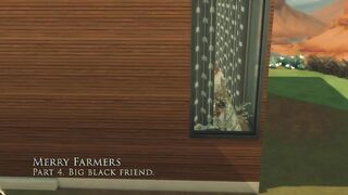 Sims four. Merry Farmers. Part four - Long ebony friend
