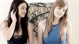 Blonde 18 yo Dolly Leigh asks her girlfriend to treat her
