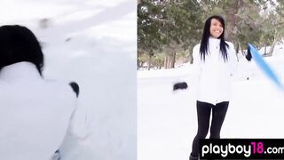 All natural black Cutie Kylie Johnson shows her huge melons
