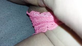 Cummed her cunt when she's wearing pink underwear