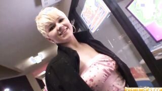 pov blonde whore claudia downs eats penis