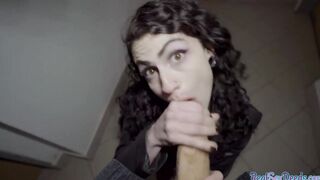 Smalltits alt Bombshell riding pov cock for money after fellatio