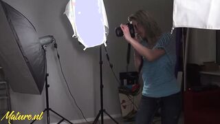 Freaky Photographer Couldn't Contain Herself & Started Sucking Off Penis