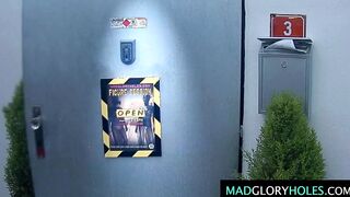 Big Boobed mom GangBanged into Glory Hole