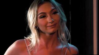 Eighteen Chloe Temple banged thin blonde stepsis Lily Larimar with